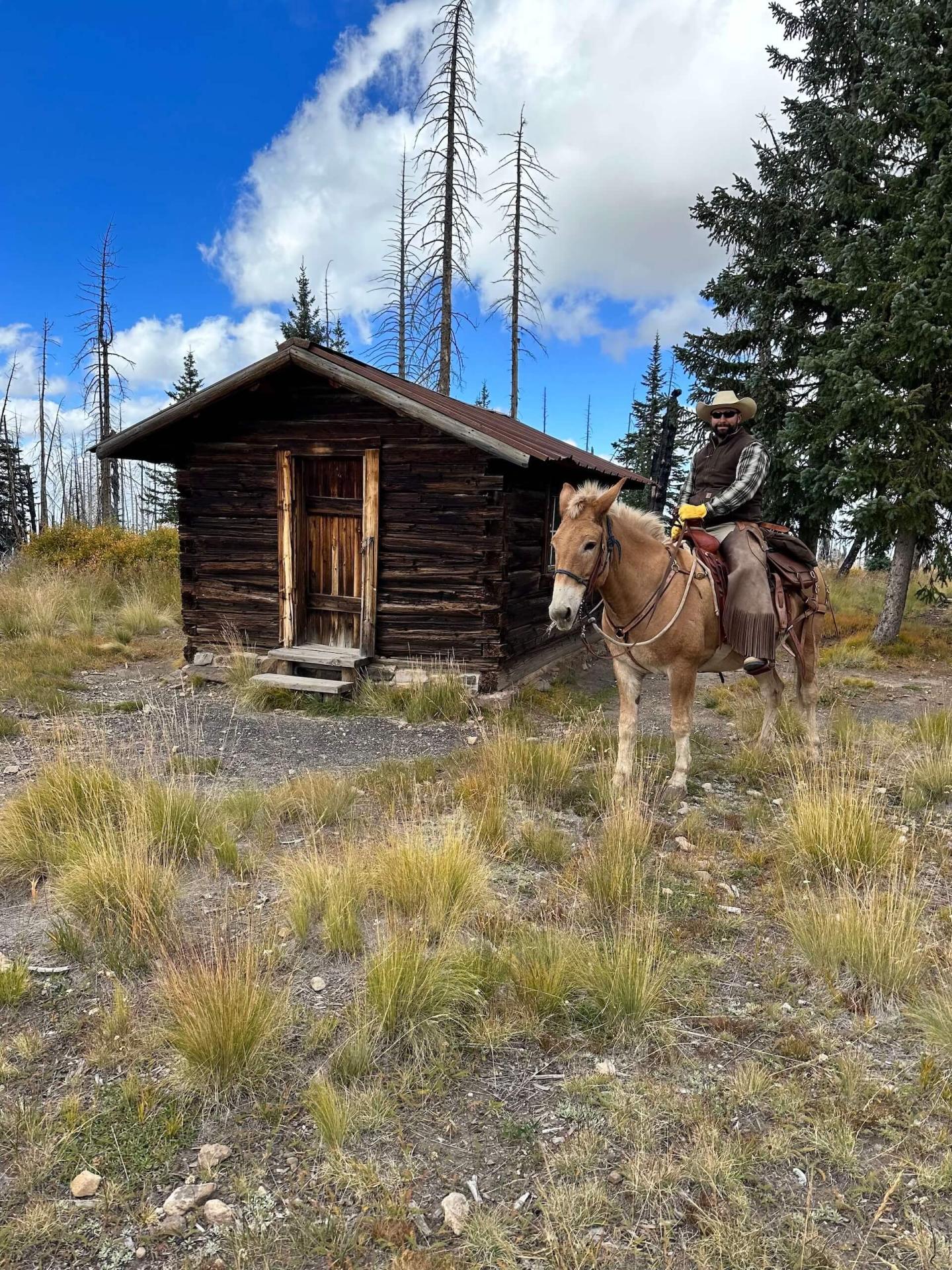 Dr. Jesse Saul, DVM Page Animal Wellness riding in Page, AZ 